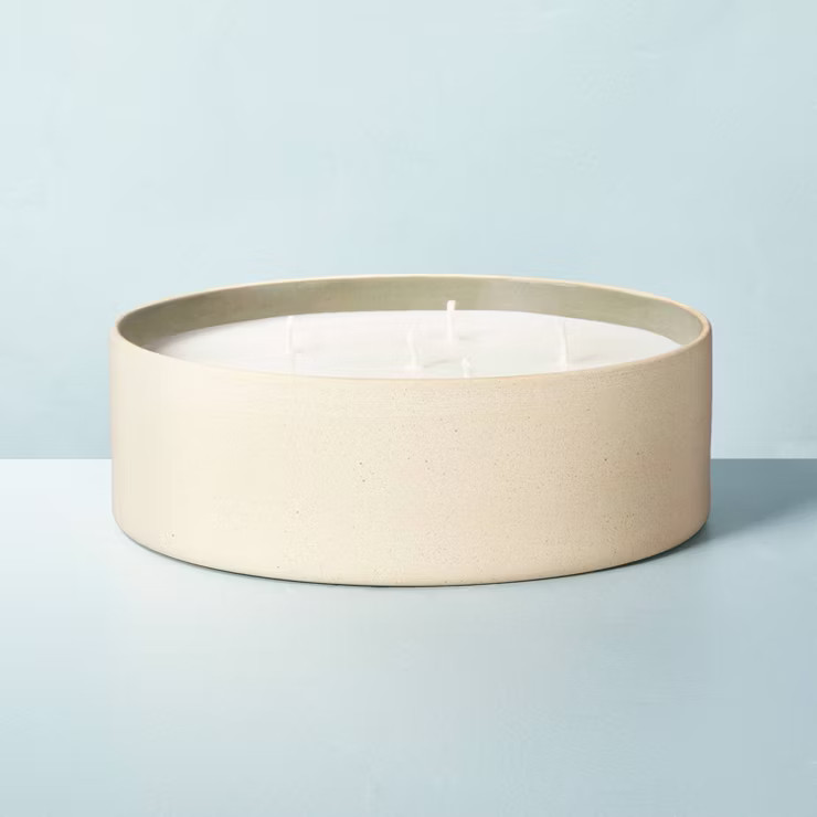 Raw Ceramic Grapefruit Basil 6-Wick Jar Candle Sage Green 38oz - Hearth & Hand™ with Magnolia | Target