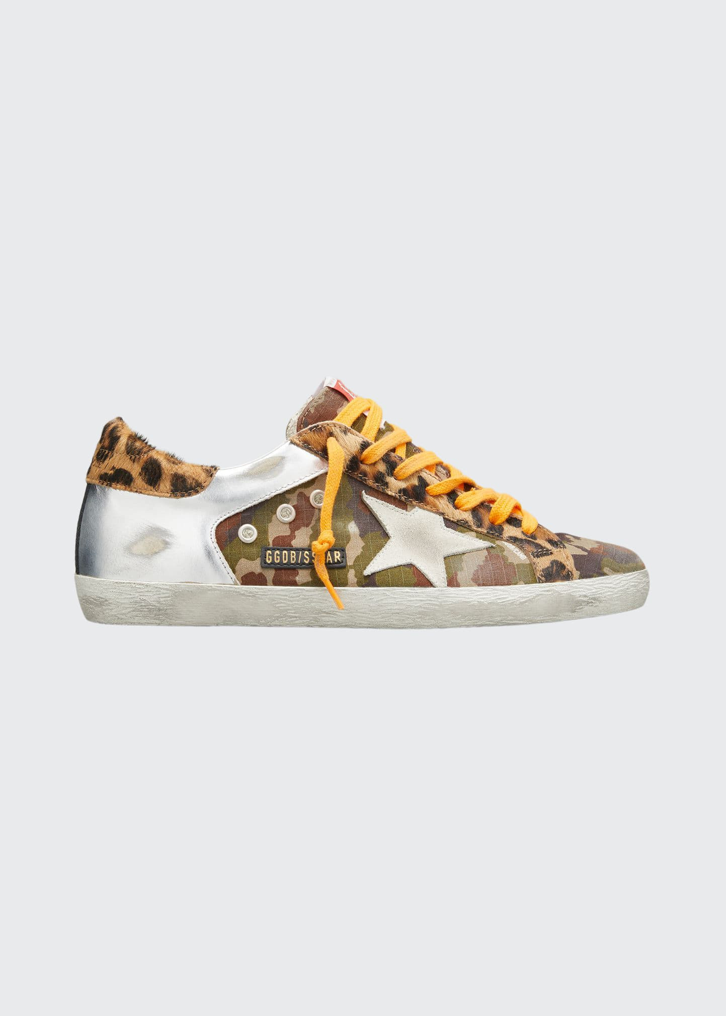 Men's Super Star Camo Sneakers w/ Printed Calf Hair | Bergdorf Goodman