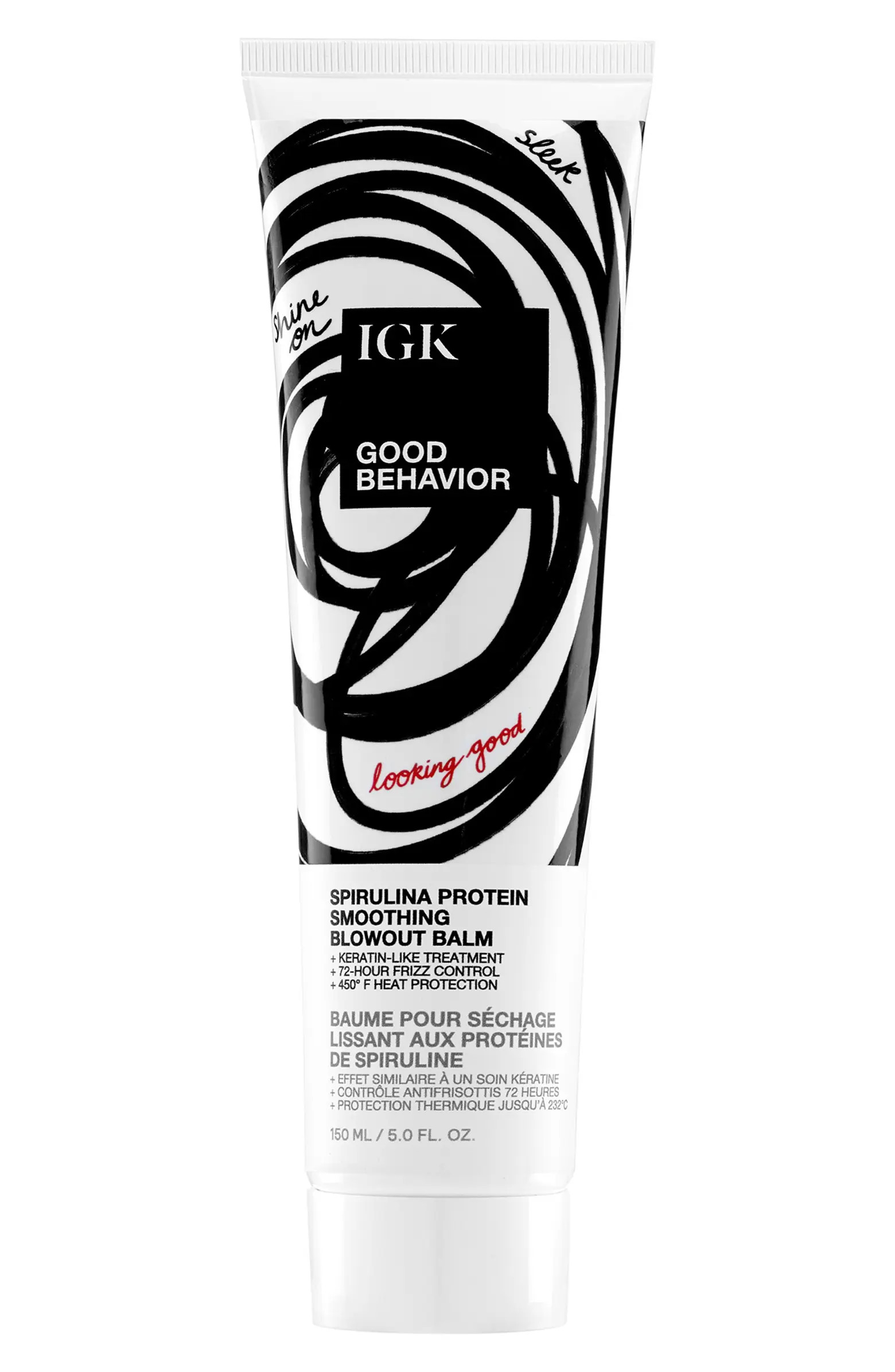 IGK Good Behavior Spirulina Protein Smoothing Blowout Balm | Nordstrom | Nordstrom
