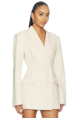 AFRM Jemima Blazer in Oatmeal from Revolve.com | Revolve Clothing (Global)
