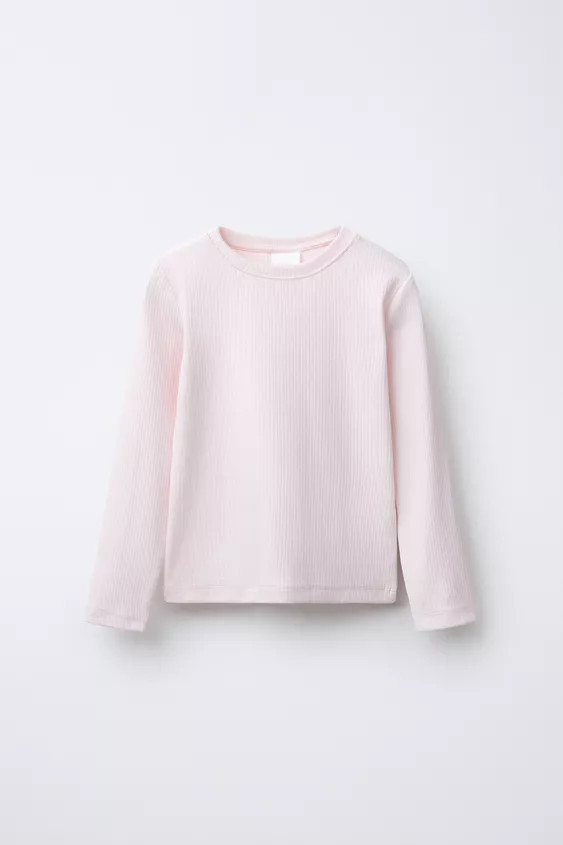 PLAIN RIBBED T-SHIRT | Zara US