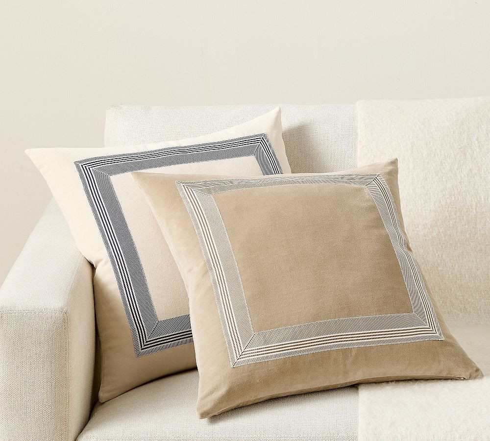 Brandon Maxwell Sullivan Velvet Pillow Cover | Pottery Barn (US)