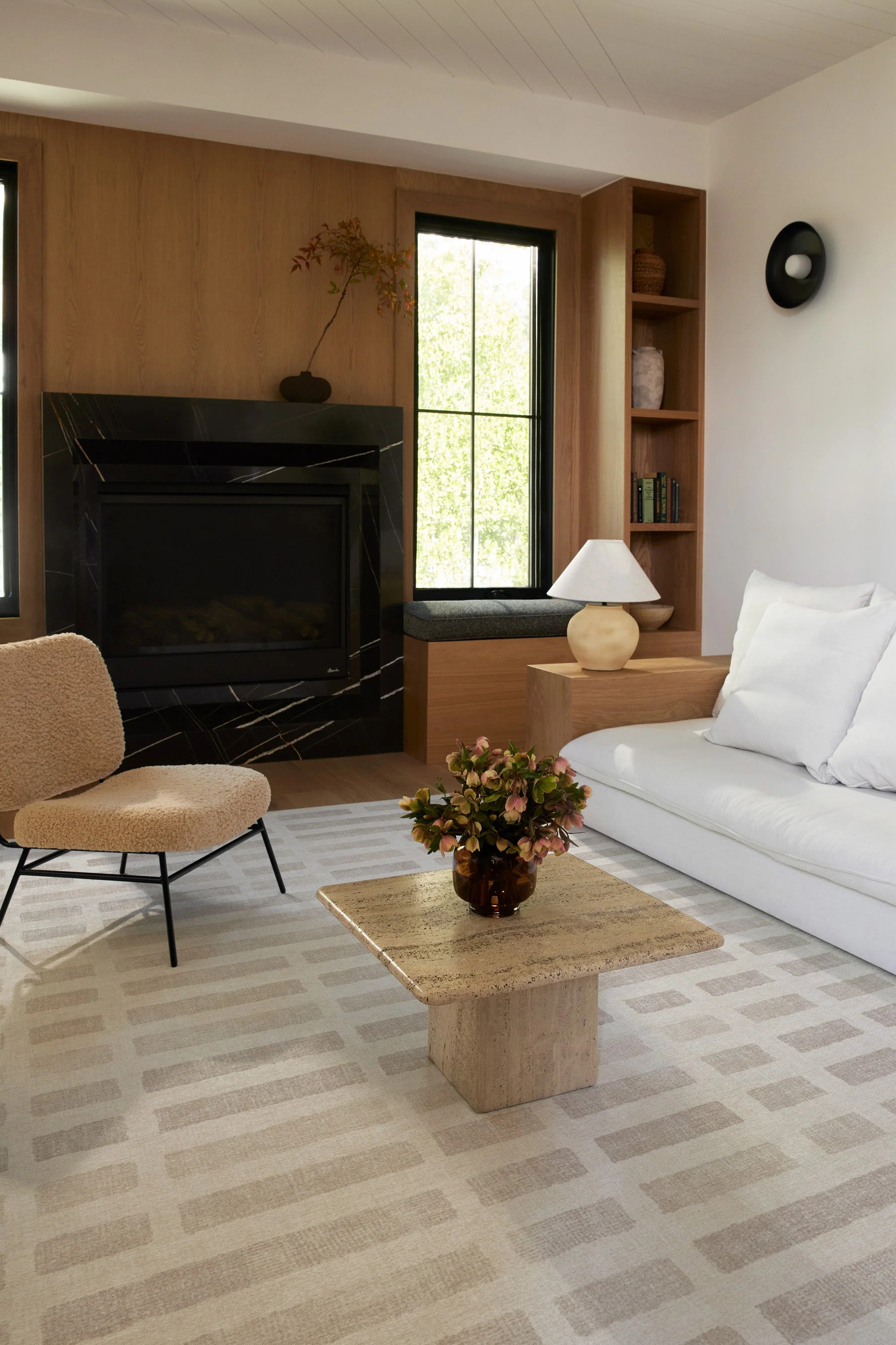 Laine Ivory & Natural Rug | Ruggable