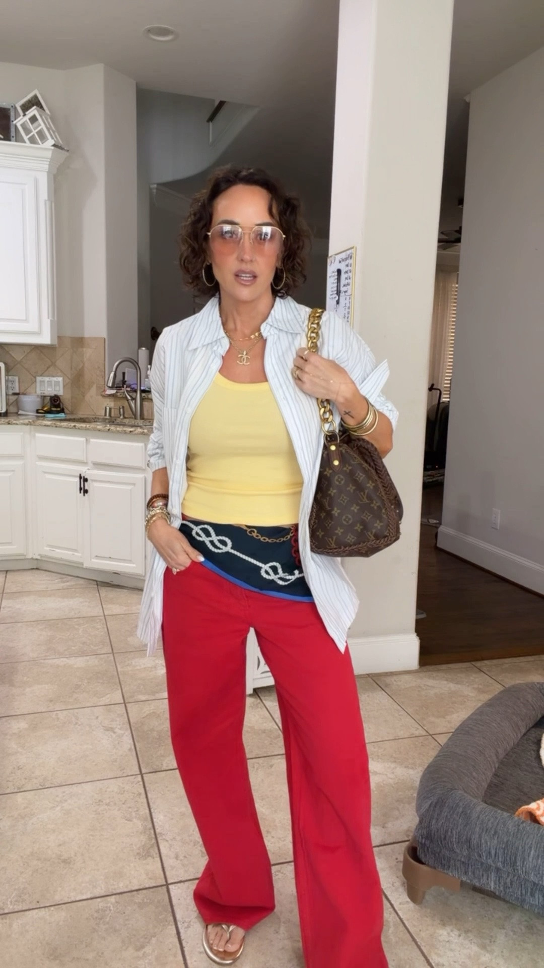 Love these red jeans from @abercrombie  on sale + extra 15% off code AFSUMMER

26 jeans 
M tank 

Louis Vuitton upcycled bag not able to link from Vintage Boho code LoriS to save

#LTKgrwm #LTKootd #LTKOver40