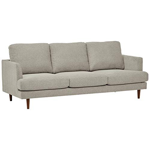 Amazon Brand – Rivet Sloane Mid-Century Modern Sofa Couch, 79.9"W, Pebble Grey | Amazon (US)