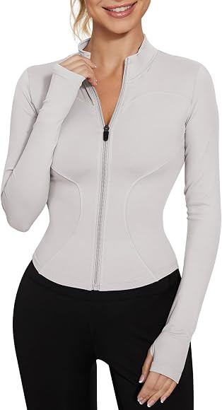 IECCP T-Shirt Damen Gym Top Sport Oberteil Yoga Langarm Crop Top Sportshirt Leicht Fitness Oberte... | Amazon (DE)