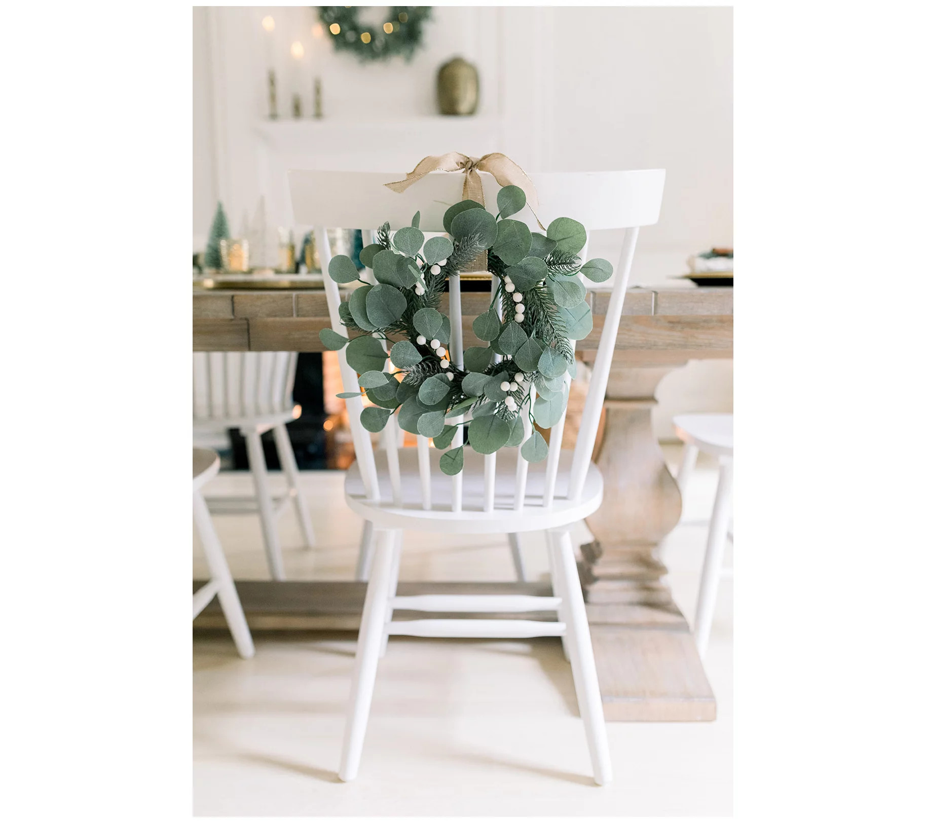 10" Unlit Eucalyptus, Pine and Berry Wreath by Lauren McBride | QVC