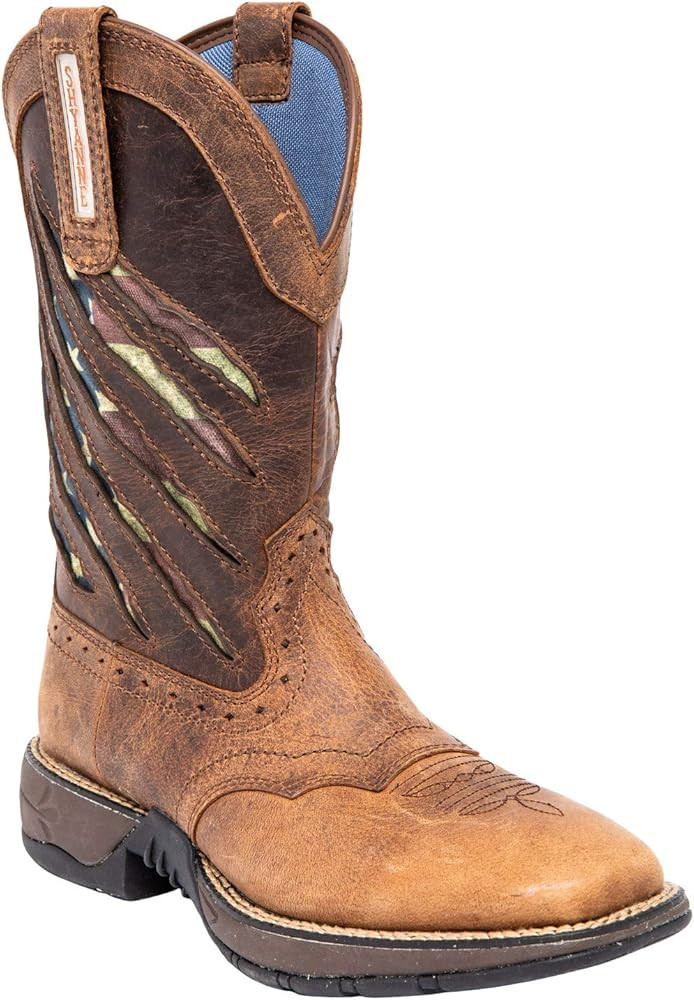 Shyanne Women's Xero Gravity Lite Flag Western Performance Boot Broad Square Toe - Llbf-3 Flag | Amazon (US)