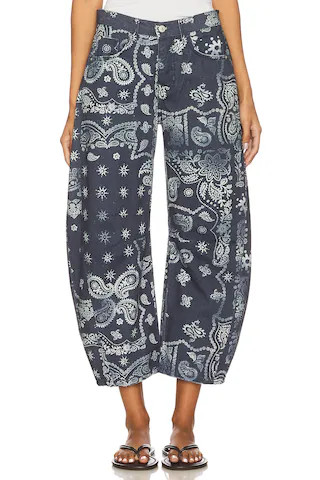 x We The Free Good Luck Printed Barrel Jean
                    
                    Free People | Revolve Clothing (Global)