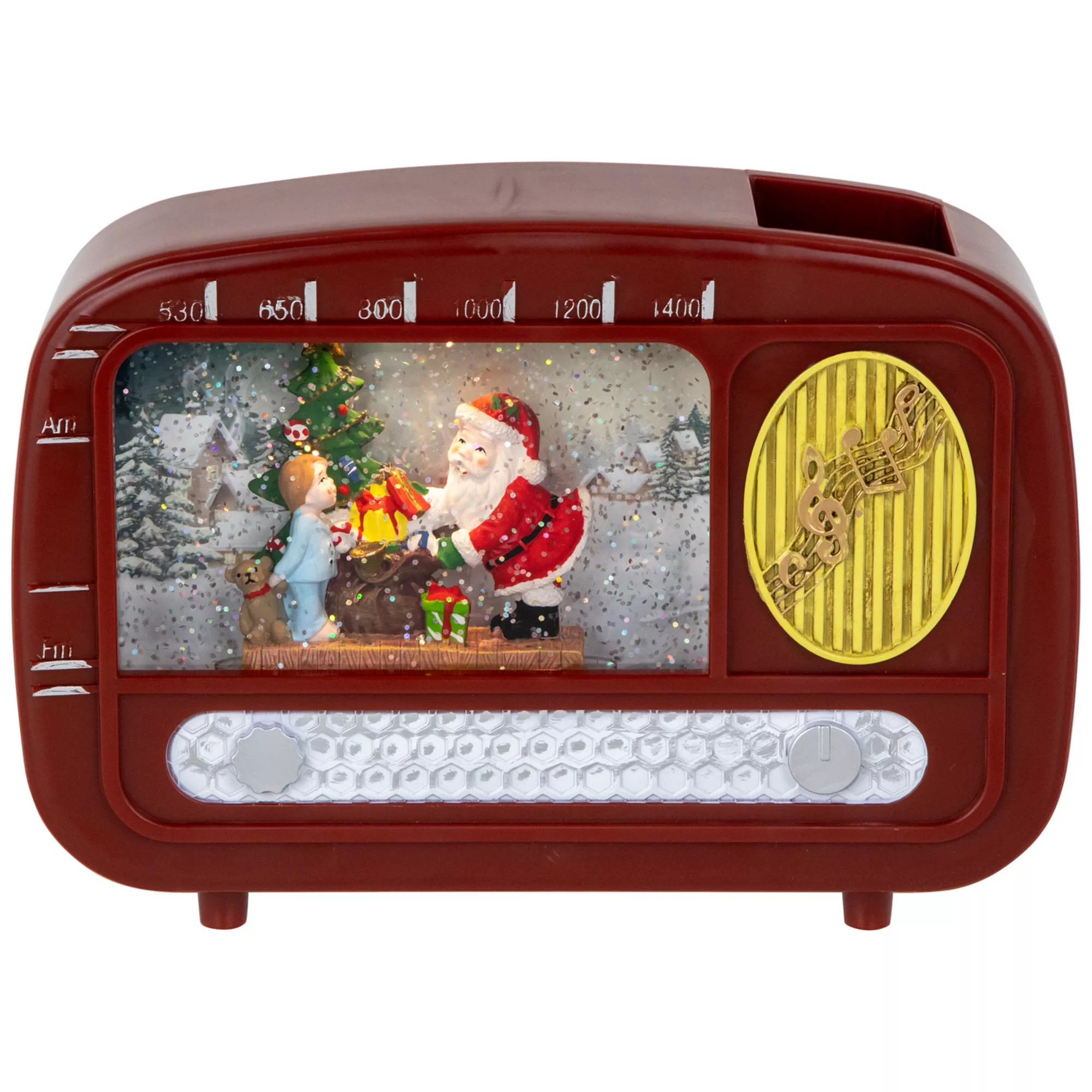 Northlight LED Lighted "Santa Sighting" Retro Radio Christmas Snow Globe | Kohl's