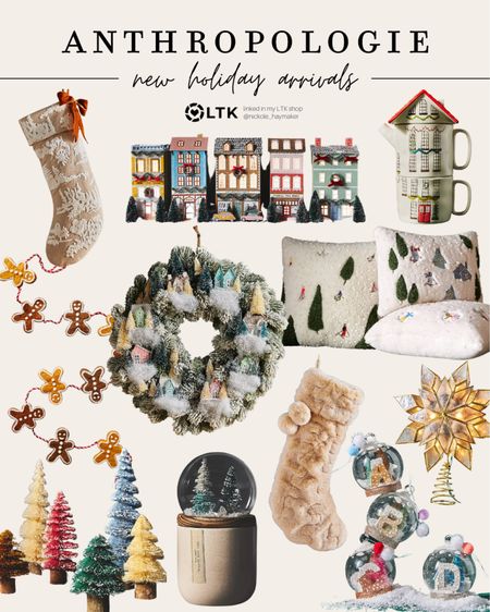 New Holiday Arrivals from my favorite - Anthropologie!!! 🎄❤️ I ordered the ginger bread garland. So cute! 

#LTKSeasonal #LTKHoliday #LTKhome