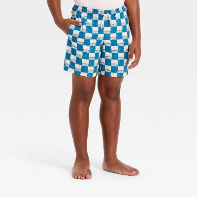 Boys' Swim Trunks - Cat & Jack™ Blue/Cream M | Target