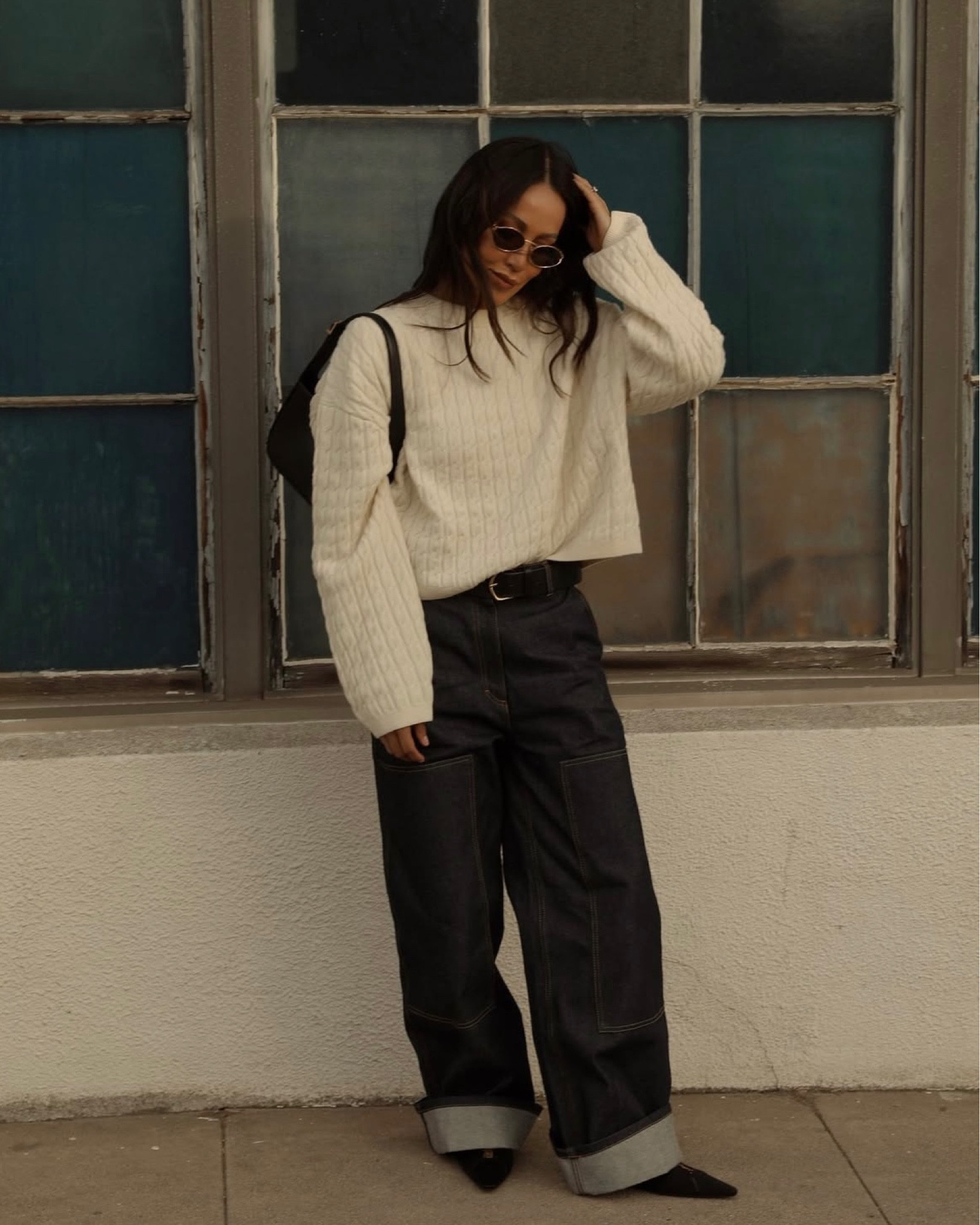 Starting the new year in an outfit that’s cozy and chic. 🖤 #LTKOutfit #LTKseasonal 