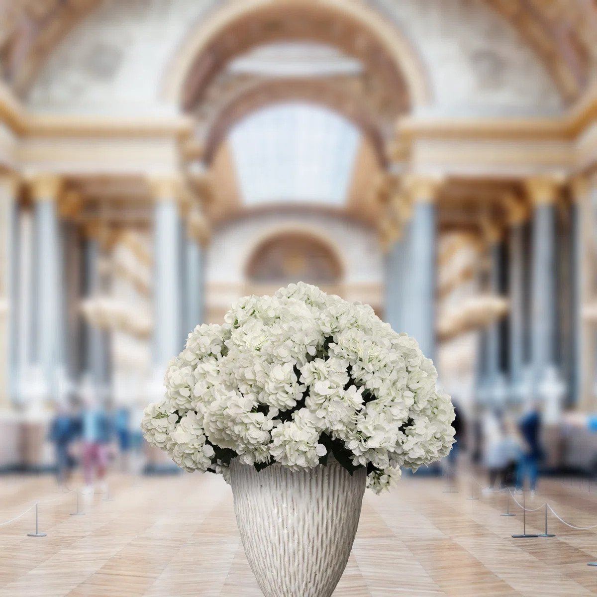 Ultra Realistic Faux Silk Hydrangea Arrangement - Artificial Flowers for Home Decor (Set of 2) | Wayfair North America