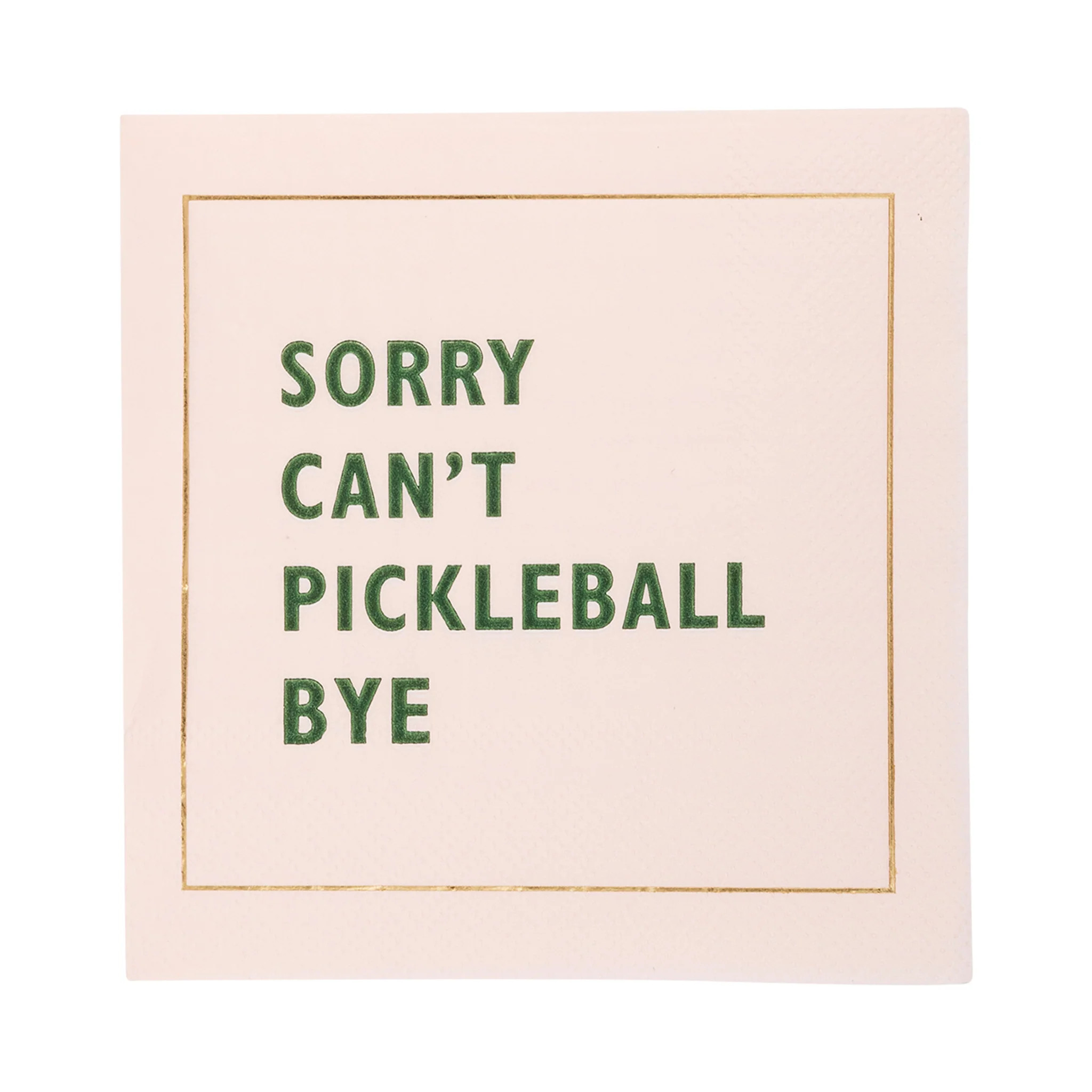 Pickleball Sayings Paper Cocktail Napkin Set | My Mind's Eye
