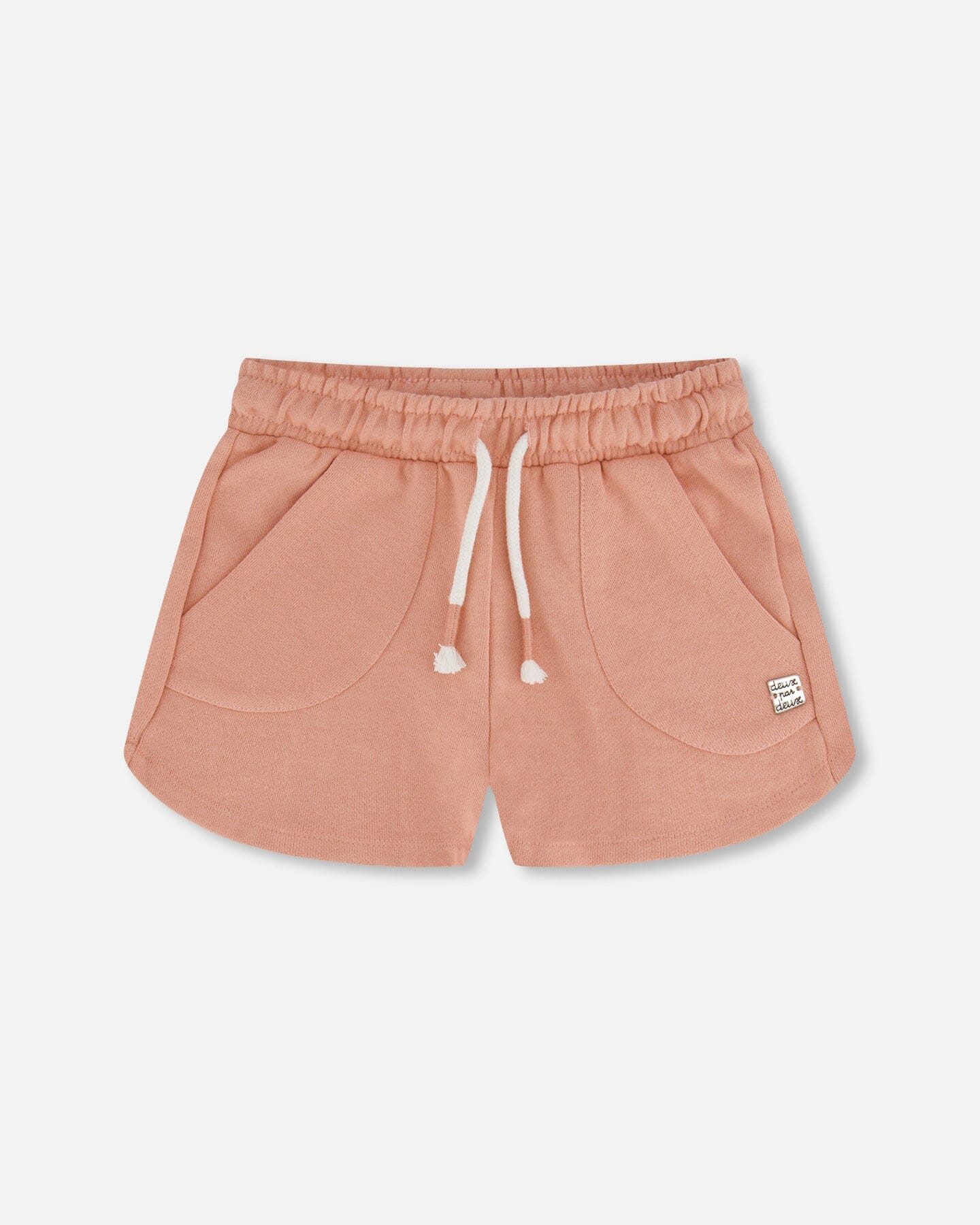 French Terry Short Peach Pink - Deux par Deux | Deux par Deux Childrens Designer Clothing