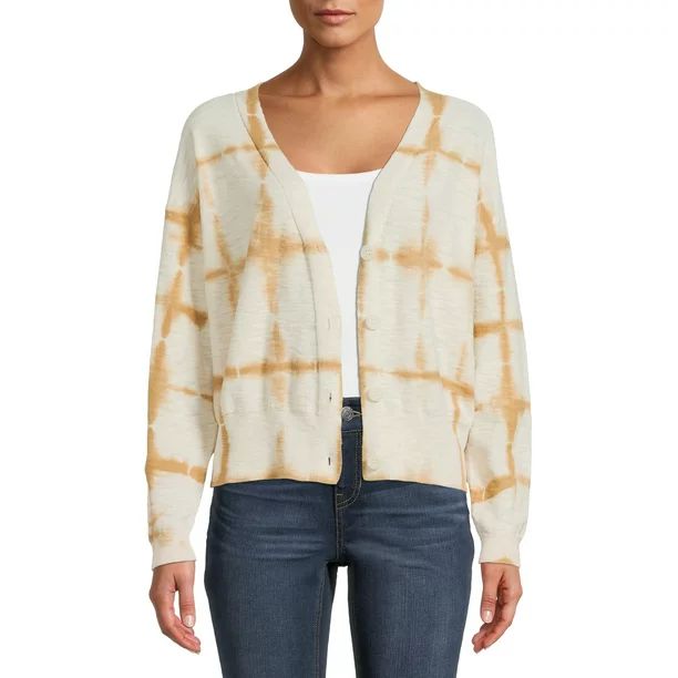 Time and Tru Women's Tie Dye Cardigan - Walmart.com | Walmart (US)