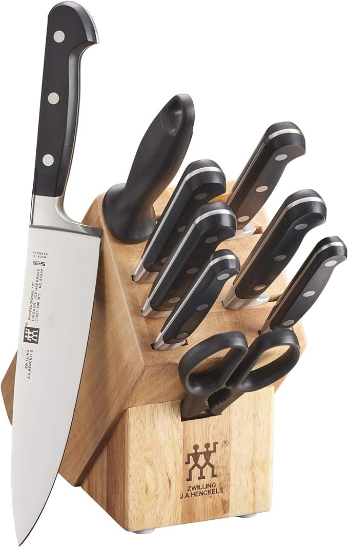 ZWILLING Professional S 10-Piece Razor-Sharp German Block Knife Set, Made in Company-Owned German... | Amazon (US)