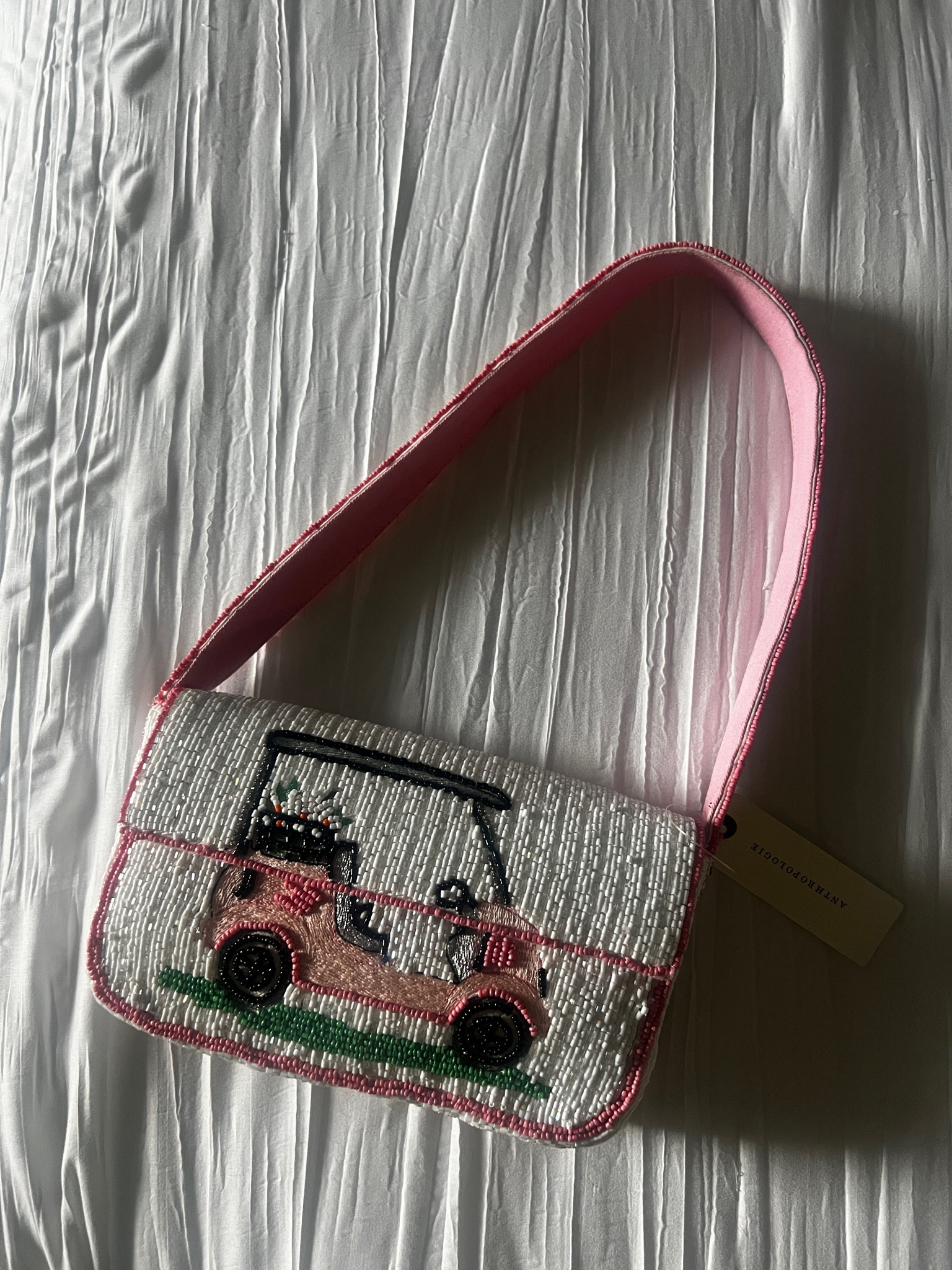 Scored the cutest beaded bag for upcoming golf tournaments at Anthropologie yesterday! Same and similar beaded bags linked 

#LTKItBag #LTKFindsUnder100 #LTKStyleTip