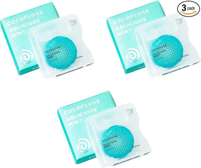 Cocofloss Woven Dental Floss, Dentist-Designed Oral Care, Mint, Waxed, Expanding, Vegan, Kid-Frie... | Amazon (US)