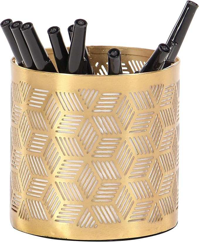 Deco 79 57417 Pencil Holder, Gold | Amazon (US)