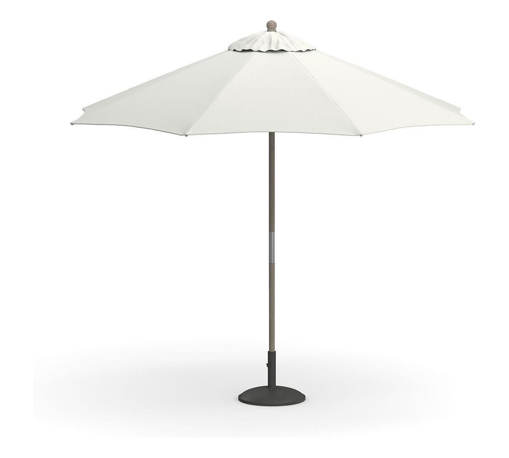 9' Round Outdoor Patio Umbrella – Eucalyptus Tilt Frame​ | Pottery Barn (US)