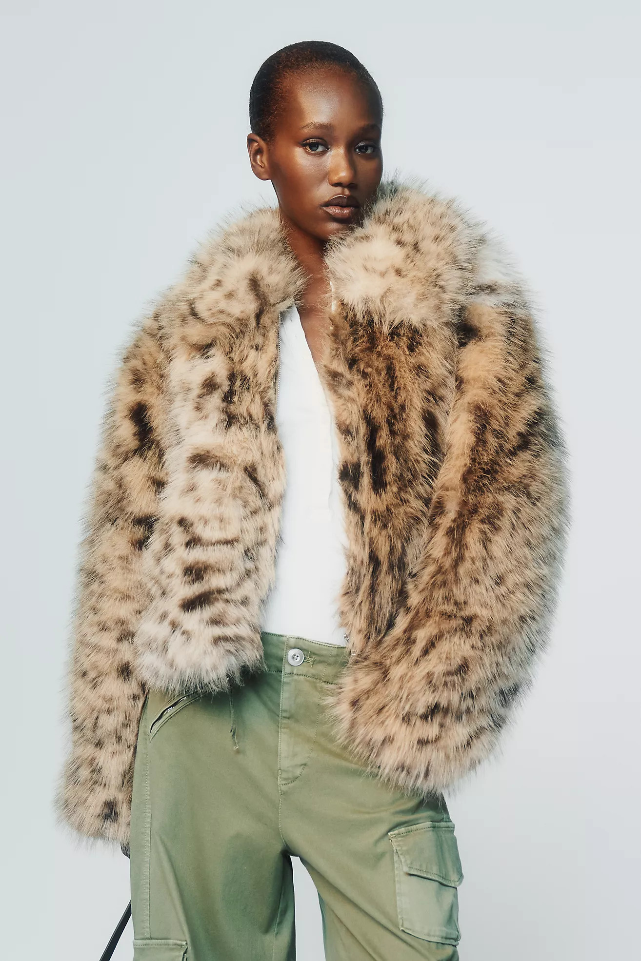 Rae Faux Fur Cropped Jacket | Anthropologie (US)
