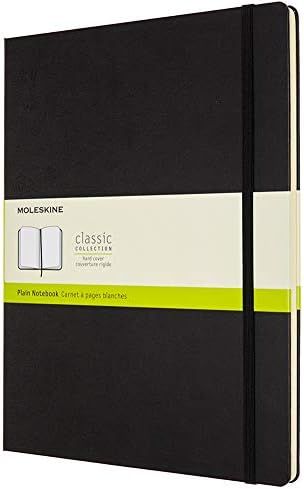 Moleskine Classic Notebook, Hard Cover, XXL (8.5" x 11") Plain/Blank, Black, 192 Pages | Amazon (US)
