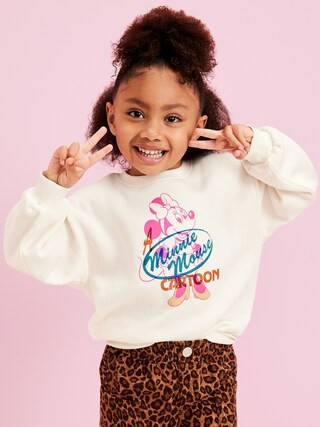 Old Navy x Disney© Minnie Mouse Crew-Neck Sweatshirt for Toddler Girls | Old Navy | Old Navy (US)