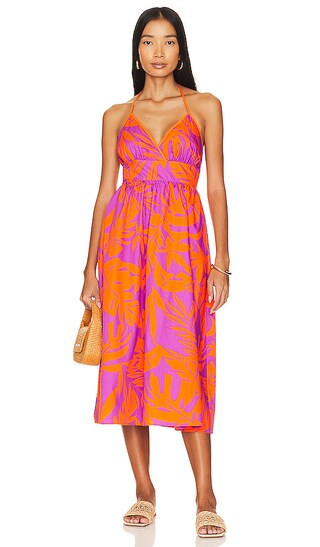 Denise Dress in Red Orange | Revolve Clothing (Global)