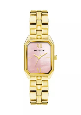 Anne Klein Women's Gold Tone Metal Link Bracelet Watch | Belk