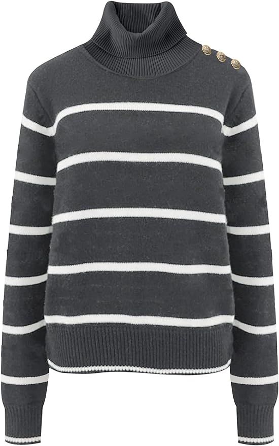 SANGTREE Women's Soft Turtleneck Sweater | Amazon (US)