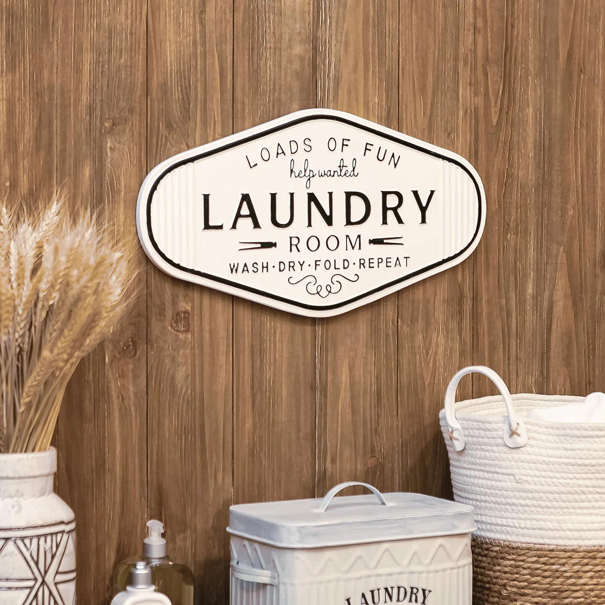 Rosalind Wheeler Embossed Laundry Room Wall Decor & Reviews | Wayfair | Wayfair North America