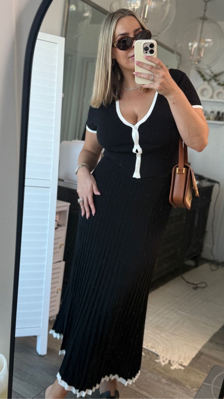 This is just the most perfect little knit skirt set! So flowy and quiet luxury 🤍🖤

#LTKU #LTKootd #LTKMidsize