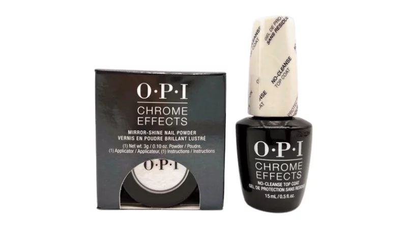 OPI Chrome Effects Tin Man Can Nail Powder & No Cleanse Gel Top Coat - 2 pc Set - "Glazed Donut N... | Walmart (US)