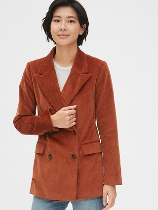 Double-Breasted Corduroy Blazer | Gap US