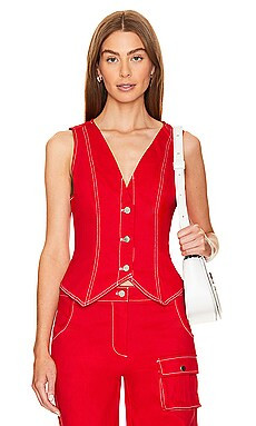 BY.DYLN Tyler Vest in Red from Revolve.com | Revolve Clothing (Global)