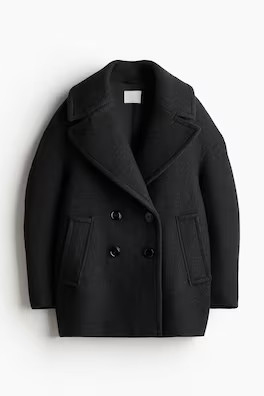 Abrigo en mezcla de lana - Gris oscuro - MUJER | H&M ES | H&M (FR, IT, ES, PT, BE)