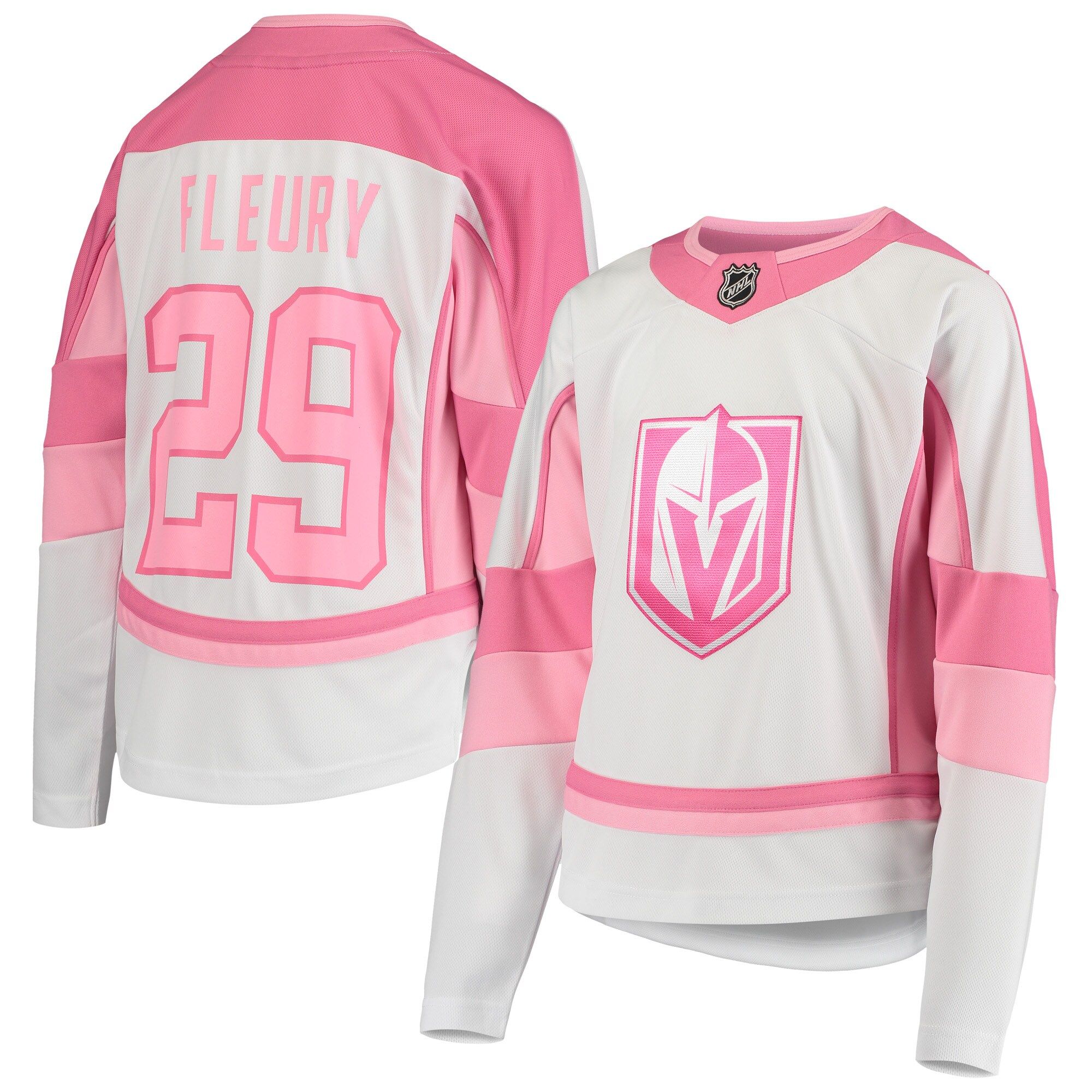 Girls Youth Vegas Golden Knights Marc-Andre Fleury White Fashion Player Jersey | NHL Shop