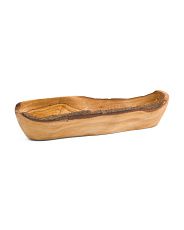 Made In Italy 14in Olivewood Raw Edge Bowl | TJ Maxx