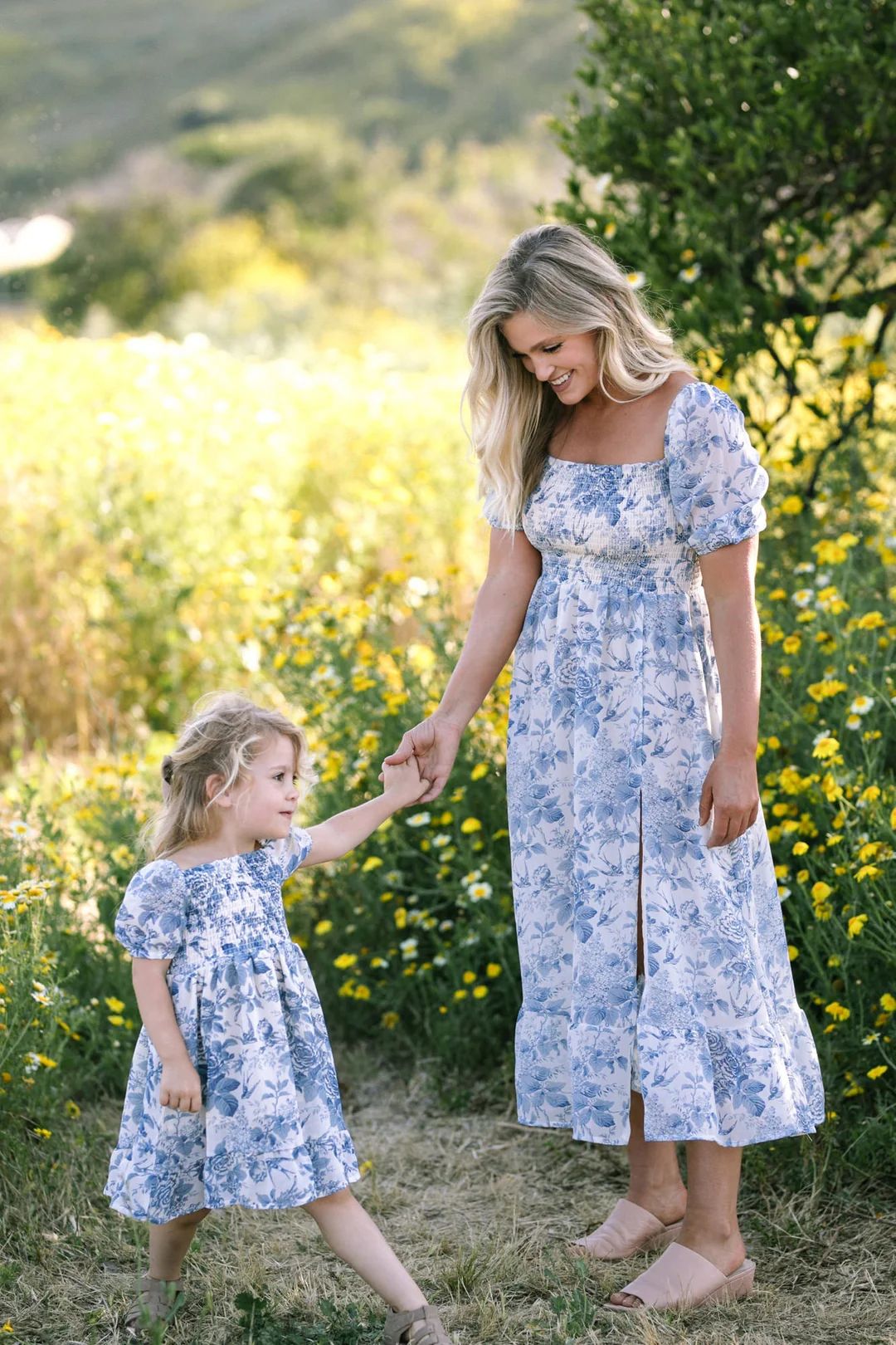 Zoey Smocked Midi Dress | Morning Lavender