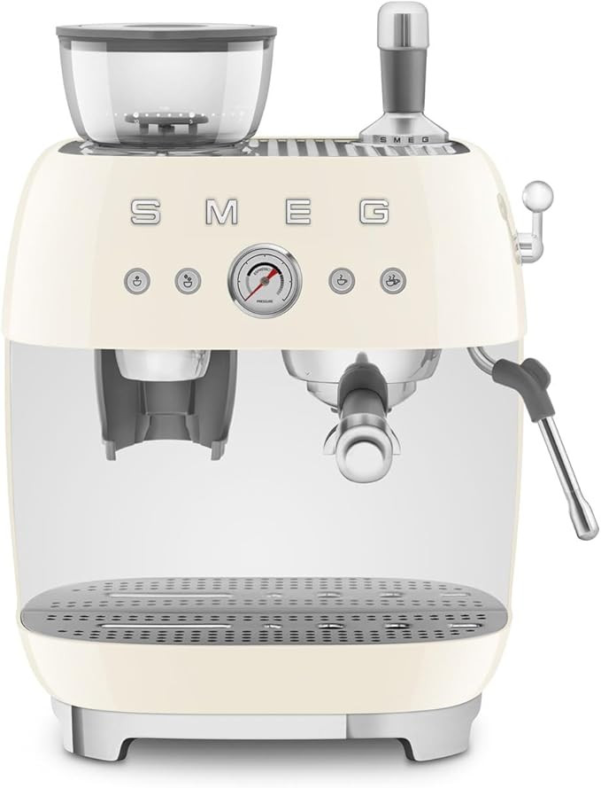 Smeg Semi-Automatic Espresso Machine (Cream) | Amazon (US)