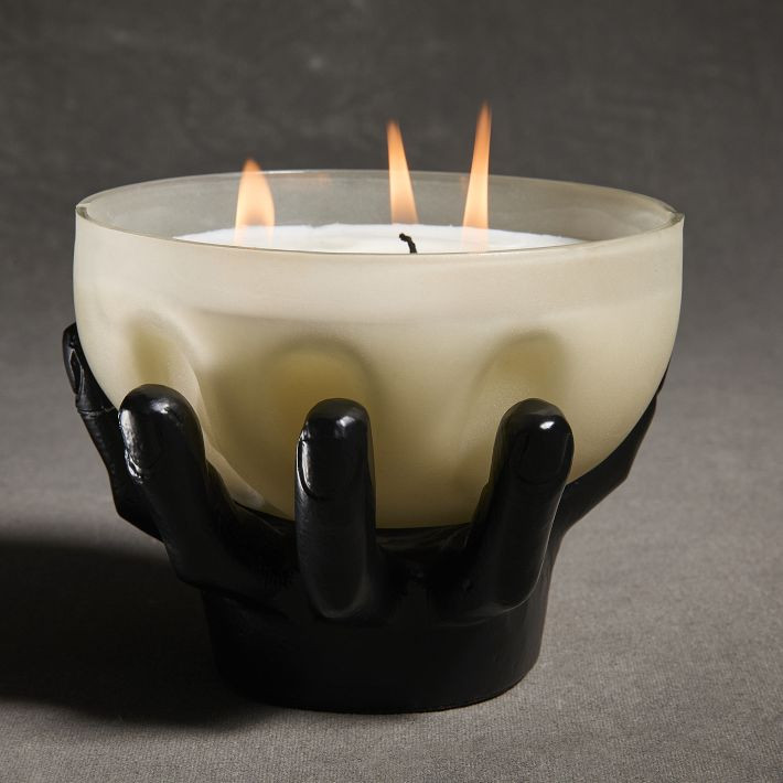 Spooky Hand Filled Glass Candles | West Elm (US)