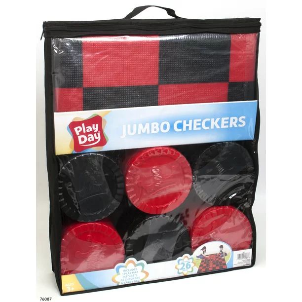 Play Day Jumbo Checkers Play Set - Walmart.com | Walmart (US)