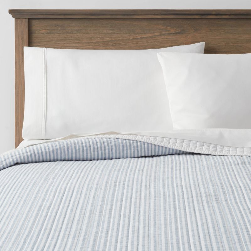 Reversible Cotton Stripe Quilt - Threshold™ | Target