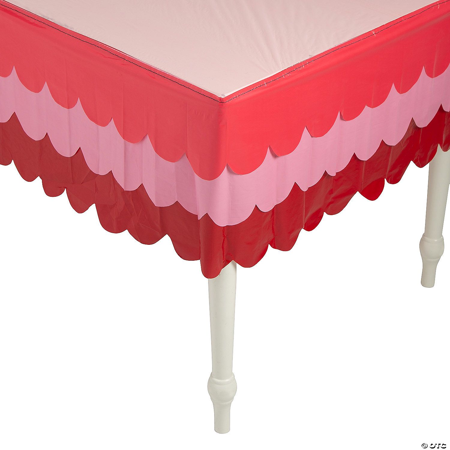 Valentine’s Day Scalloped Table Skirt | Oriental Trading Company
