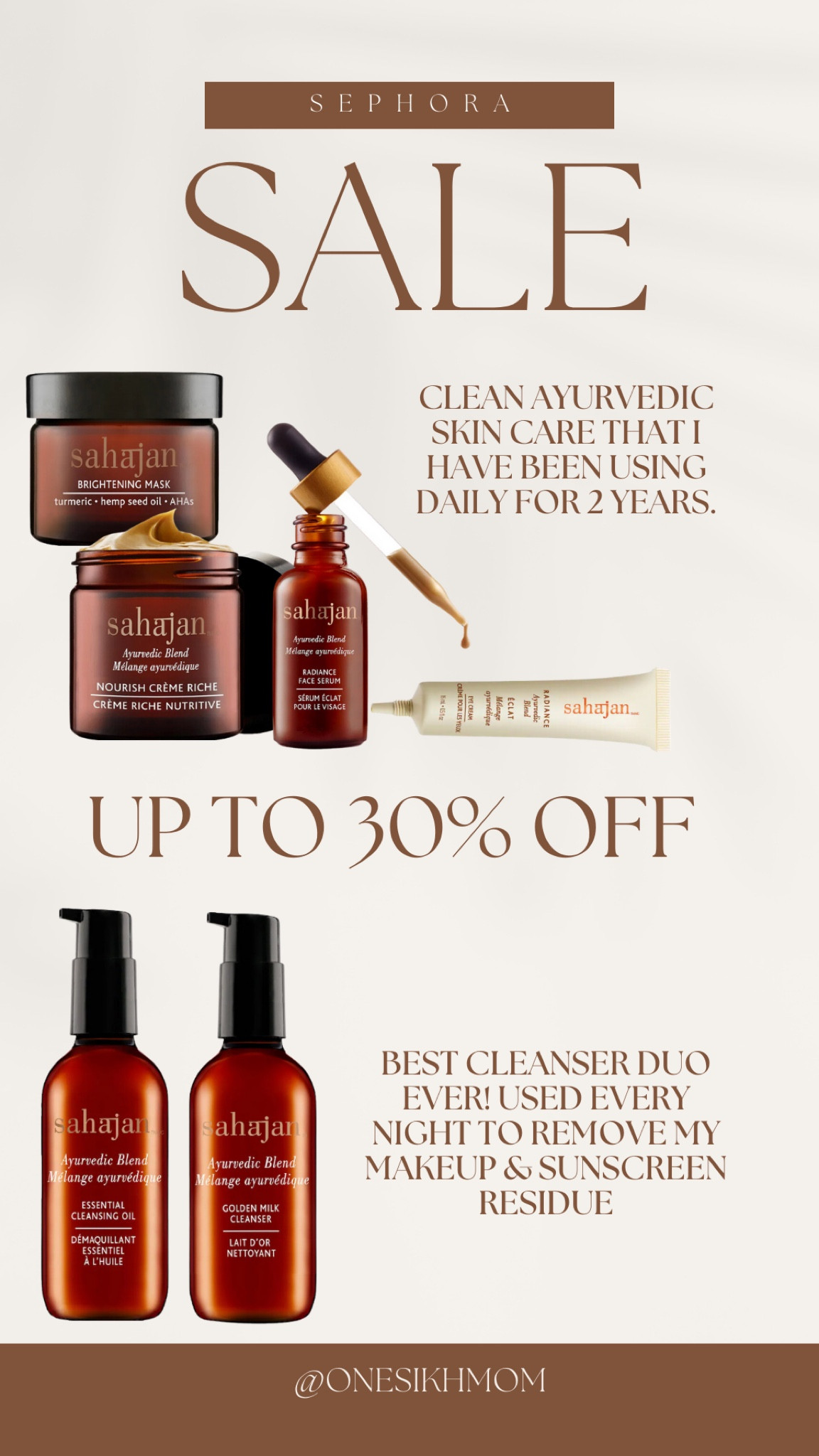 I love Sahajan. Not only is it a female owned small 🇨🇦 business, the products are clean & Ayurvedic.  The owner Lisa knows her stuff!

I own all of these products & absolutely love them. The cleansing duo is the best product out there to remove your makeup & sunscreen residue.

#LTKcanada #LTKbeauty #LTKsale