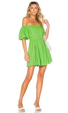L'Academie The Bianco Mini Dress in Lime from Revolve.com | Revolve Clothing (Global)