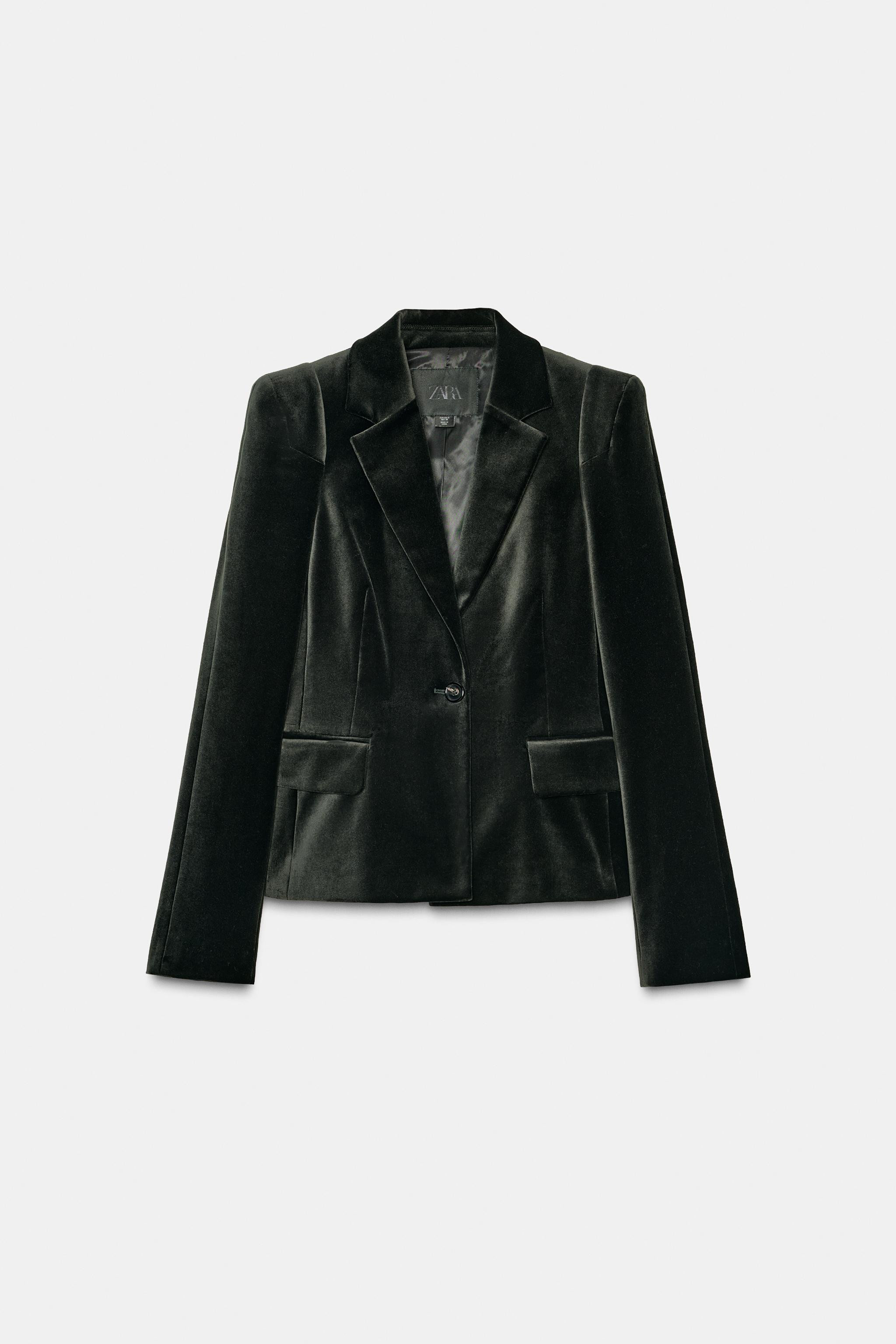 TAILORED VELVET BLAZER ZW COLLECTION | Zara US