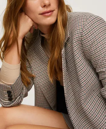 MANGO Check Blazer | Nordstrom | Nordstrom